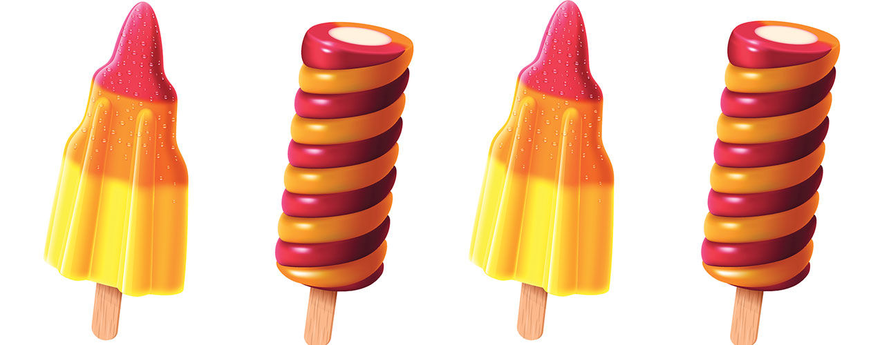 Iceland 6 Rocket Lollies 360g ไอซ์แลนด์ 6 ร็อคเก็ตลอลี่ 360 กรัม