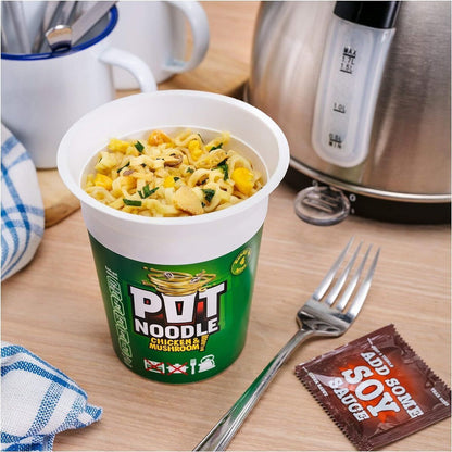 [Best Before 31-Oct-2024] Pot Noodle King Pot Chicken & Mushroom 114g คิงพ็อต บะหมี่กึ่งสำเร็จรูป รสไก่ และ เห็ด 114 กรั