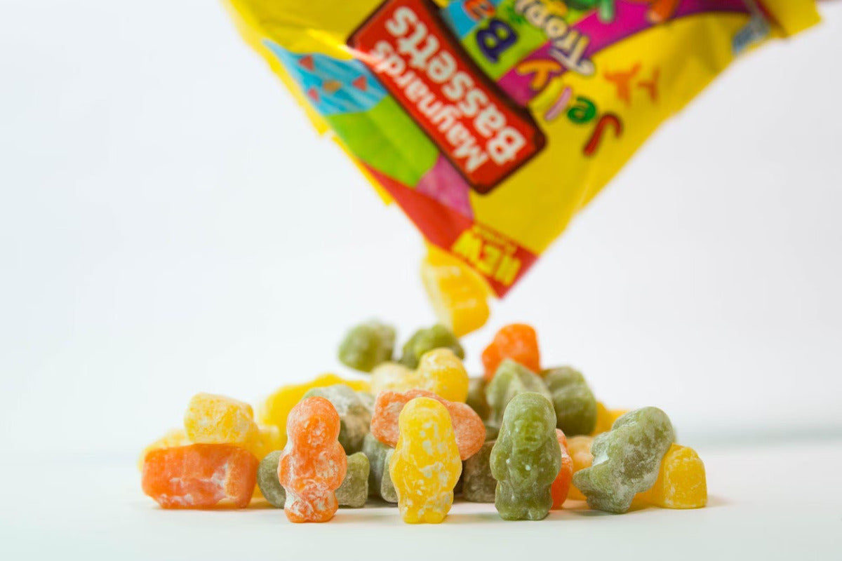 Maynard Bassett Jelly Babies Box 350g. เมย์นาร์ด บาสเซตต์ เยลลี่ เบบี้ แบบกล่อง 350 กรัม