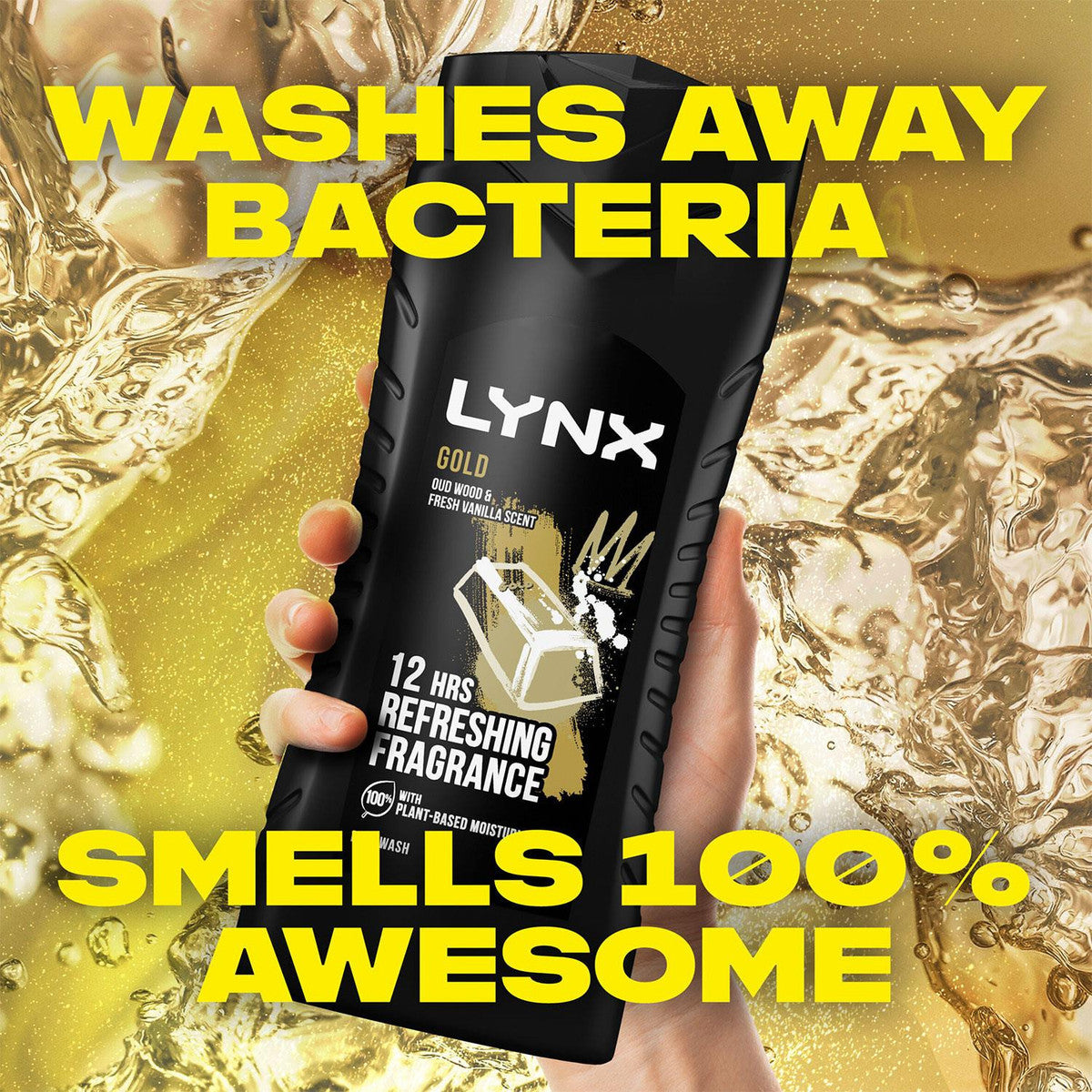 Lynx Gold Refreshing Fragrance Shower Gel Body Wash 225ml