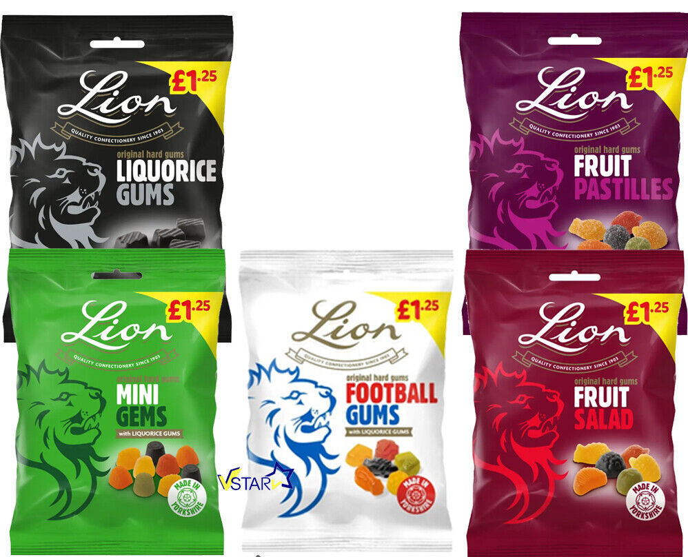 Lion Mini Gems with liquorice gem 130g