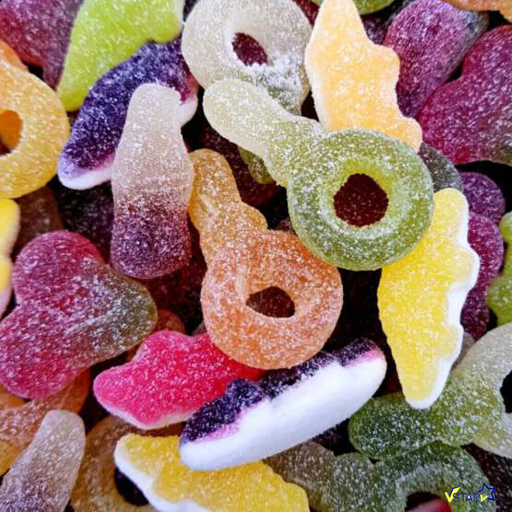 Haribo Tangfastics Fruit & Cola Flavour Fizzy Jelly Sweets Sharing Bag 154g