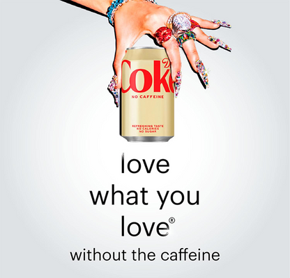 Diet Coke No Caffeine Coca Cola Drink 330ml