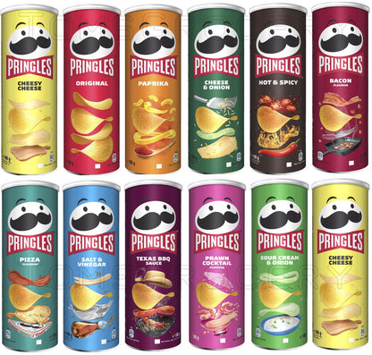 Pringles Salt & Vinegar Sharing Crisps 185g