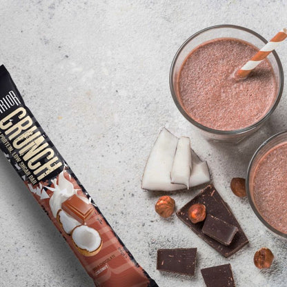 Warrior Crunch Protein Bar Milk Chocolate Coconut 64g วอริเออร์ ครันช์ โปรตีน บาร์ มิลค์ช็อกโกแลต โคโคนัท 64 กรัม