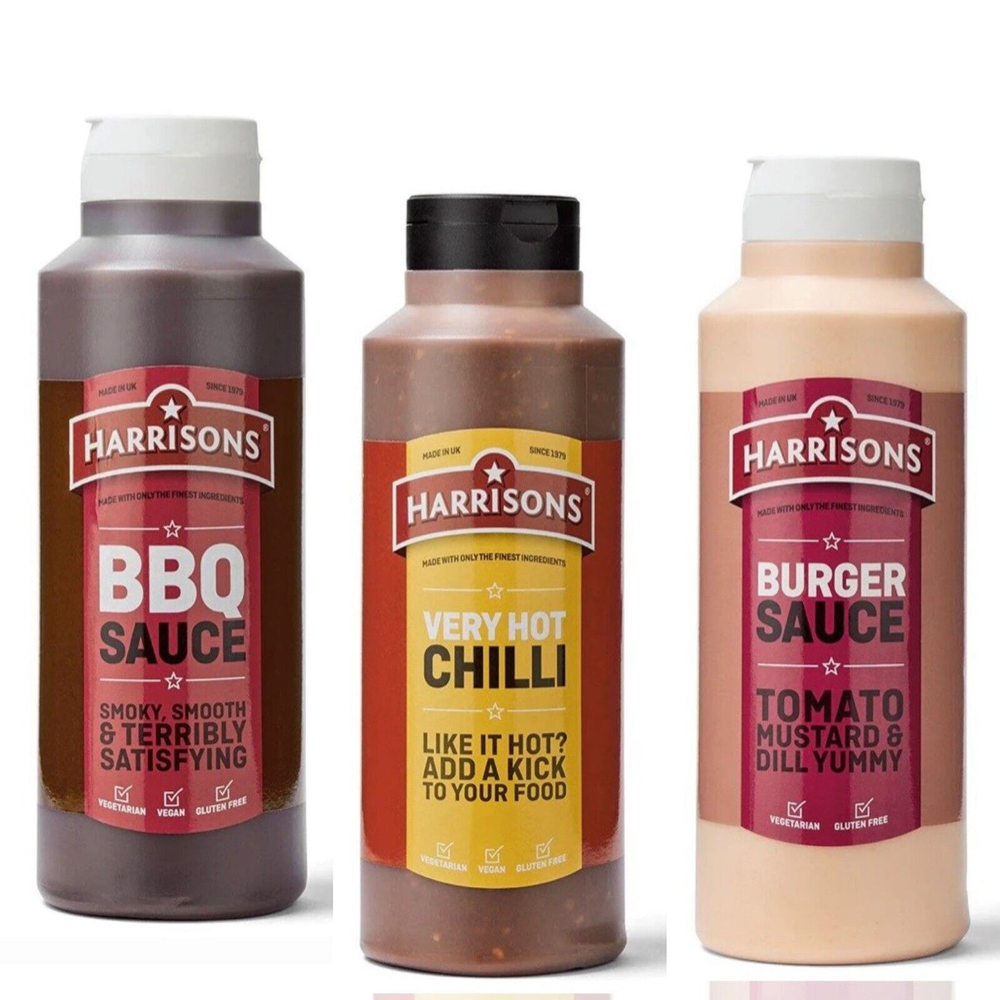 [Best Before 25-Sep-2024]Harrisons Burger Sauce Tomato Mustard & Dill Yummy  1 Litre แฮร์ริสัน ซอสเบอร์เกอร์ รสมะเขือเทศ มัสตาร์ด และผักชีลาว แบบขวดบีบ 1 ลิตร