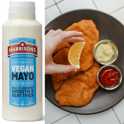 [Best Before 14-Aug-2024]Harrisons  Vegan Mayo Full-Flavoured Smooth & Very Thick  1 Litre แฮร์ริสัน มายองเนสวีแกน รสชาติเข้มข้น เนียน และข้นมาก