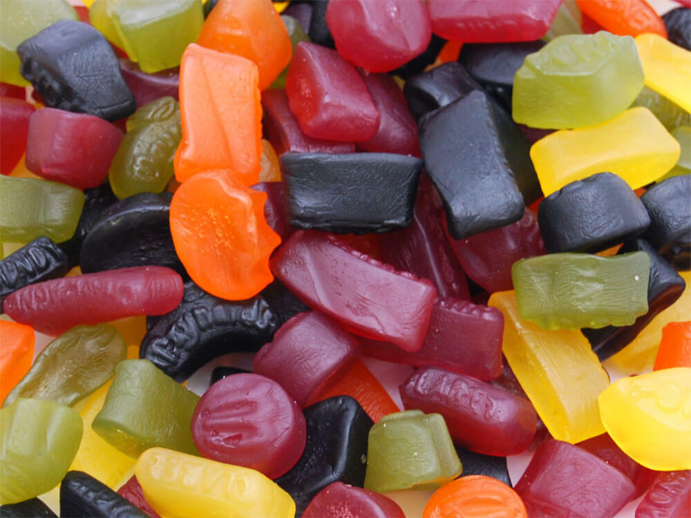 Taveners British Wine Gums Lollies 165g