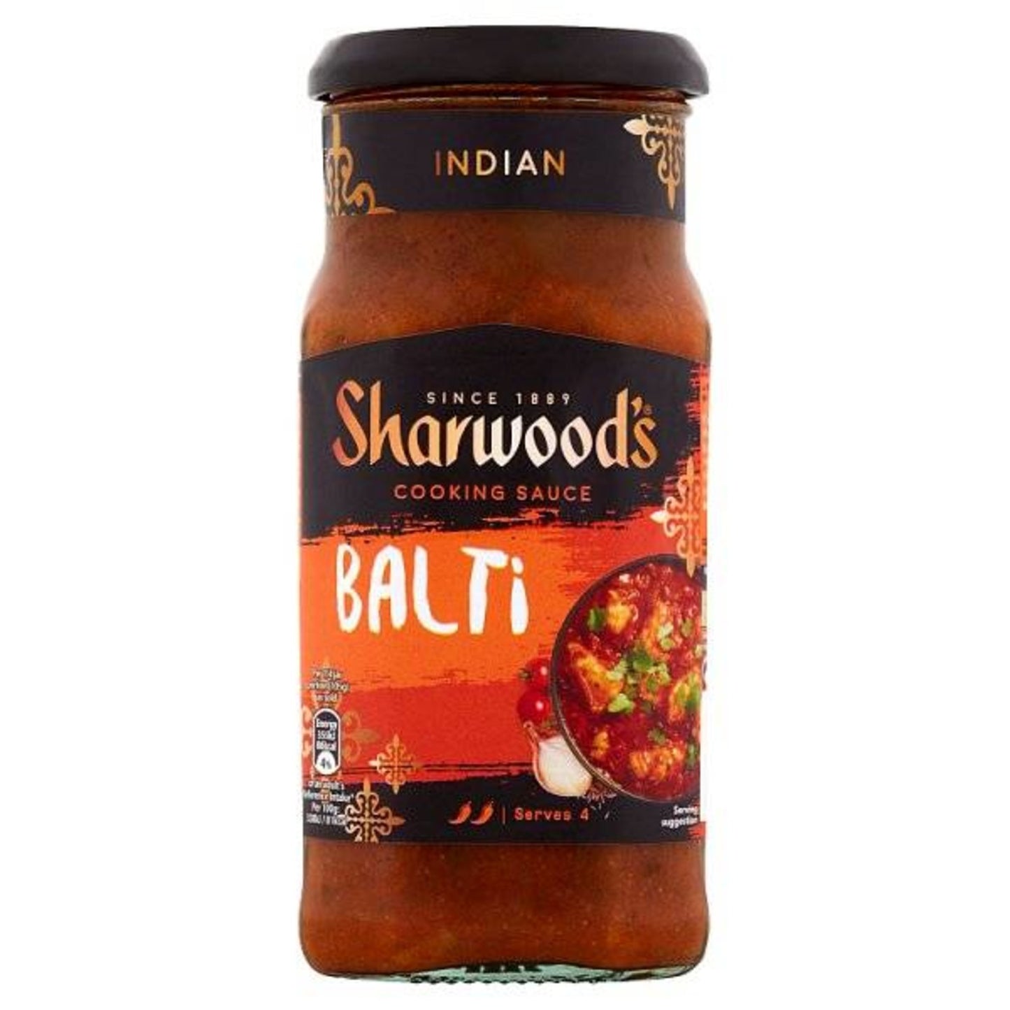 Sharwood's Indian Cooking Sauce for Balti 420g ซอสสำหรับทำอาหารอินเดีย บาลติ