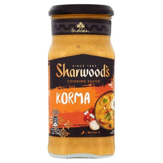 Sharwood's Korma Indian Cooking Sauce 420g ซอสสำหรับทำอาหารอินเดียโกร์มะ