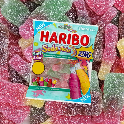 Haribo Soda Twist Zing Candy Share Bag 176g