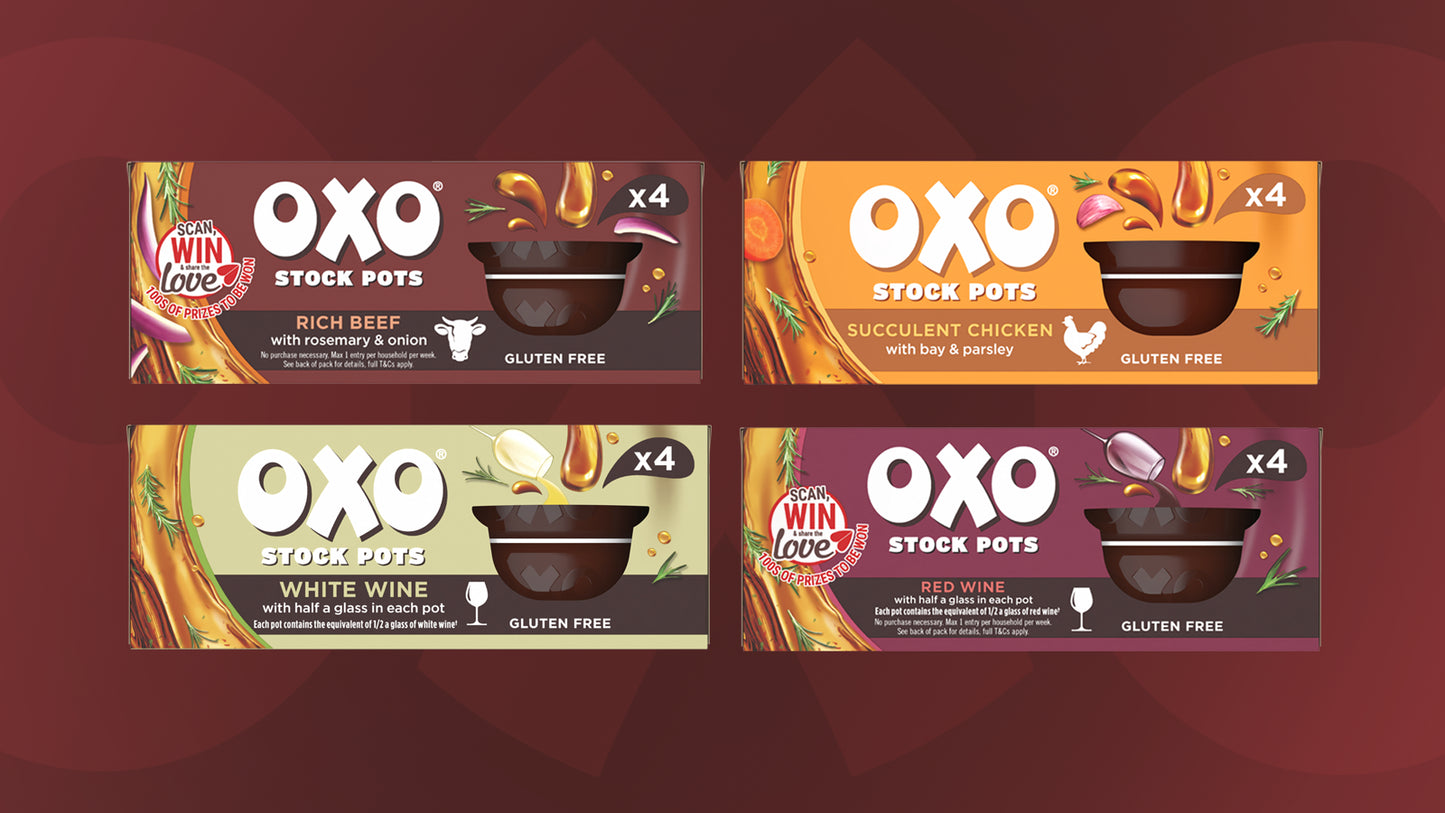 Oxo Stock Pots Red Wine 4 Packs 80g