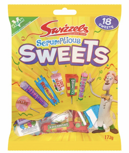 Swizzels Scrumptious Sweets Favourite Sweets 173g สวิสเซอร์แลนด์ สครัมป์เชียส สวีท ขนมหวานยอดนิยม 173 กรัม