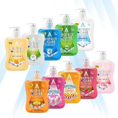 Astonish Protect And Care Raspberry Ripple Anti Bacterial Hand Wash 600ml