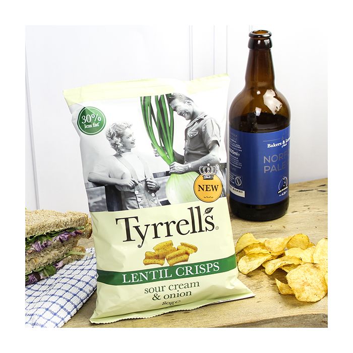 Tyrrells Lentil Sour Cream & Onion Crisps 24g