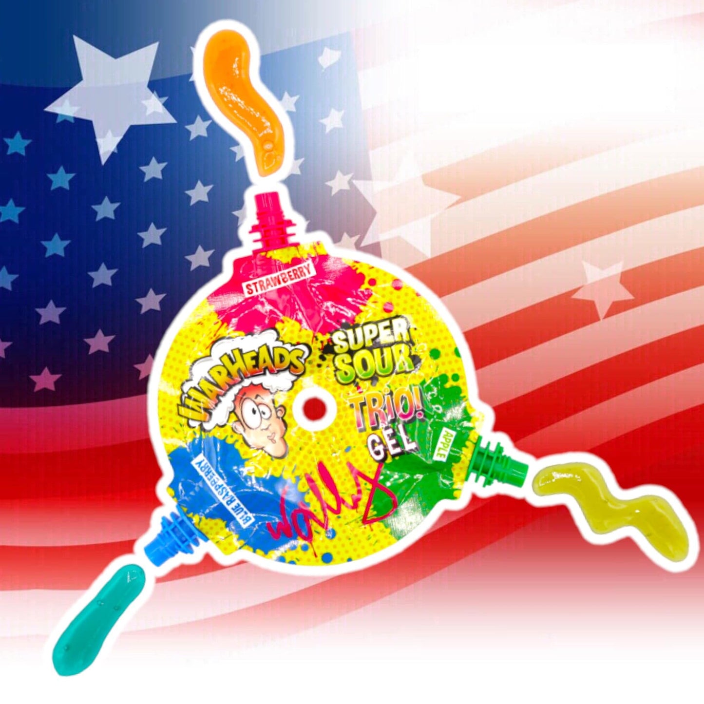 Warheads Super Sour Trio Wheel 51g