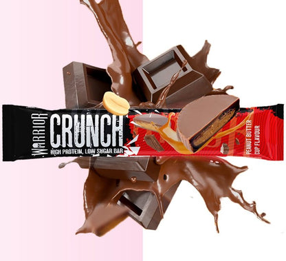 Warrior Crunch Protein Bar Peanut Butter Cup Flavour 64g วอริเออร์ ครันช์ โปรตีนบาร์ รสเนยถั่ว คัพ 64 กรัม