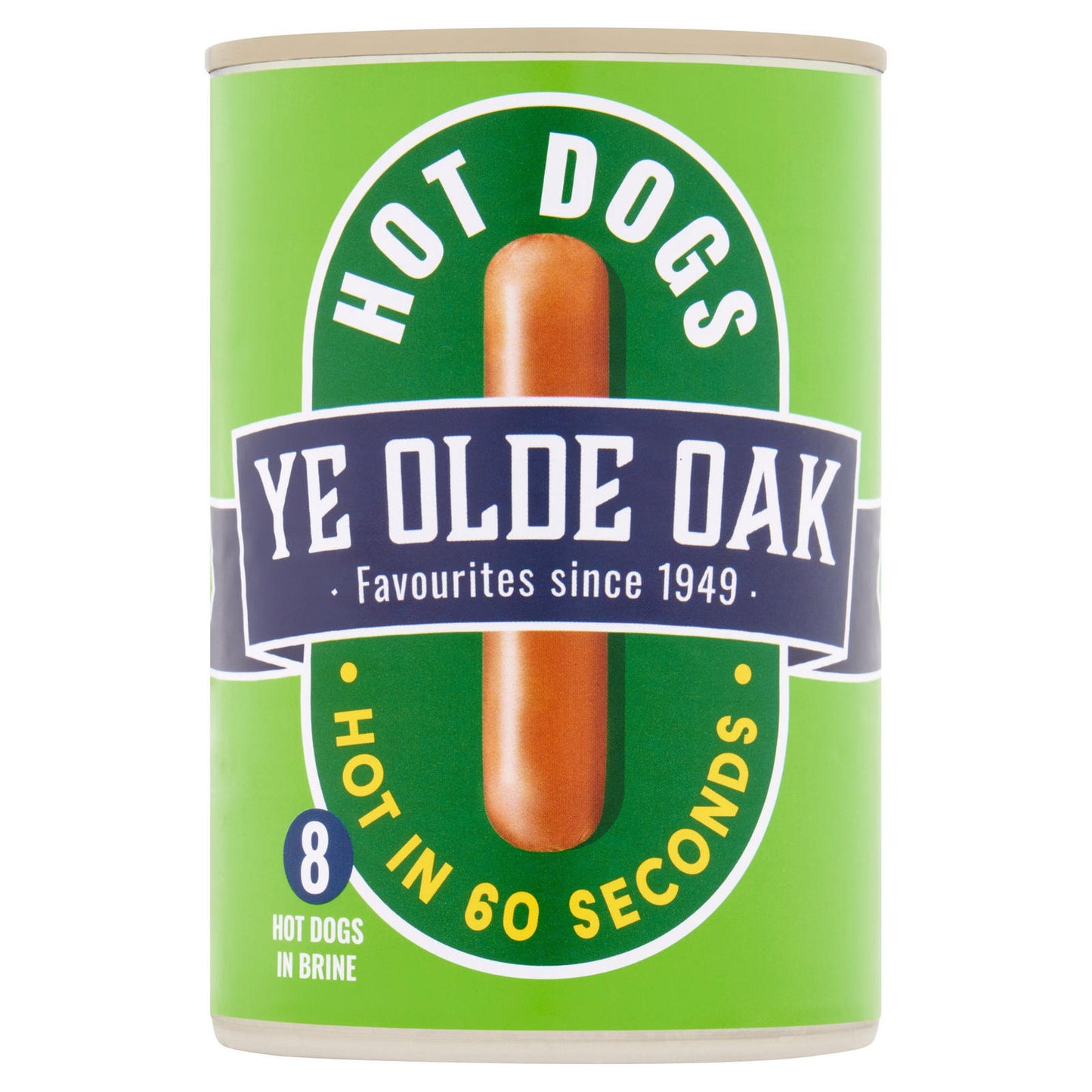 Ye Olde Oak 8 Hot Dogs in Brine 400g ยี โอลด์ โอ๊ค 8 ฮอทด็อก ในน้ำเกลือ 400 กรัม