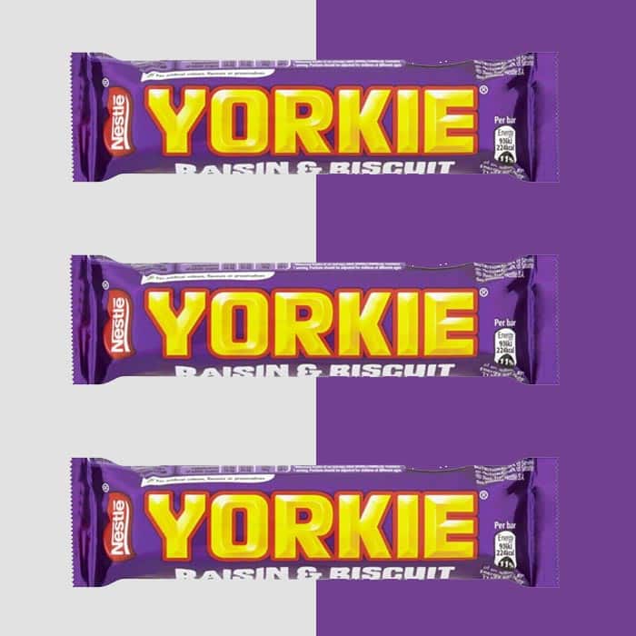 Yorkie Raisin & Biscuit Chocolate Bar Multipack [3x44g] 132g ยอร์คกี้ ลูกเกดและบิสกิต ช็อกโกแลต มัลติแพ็ค [3x44g] 132g