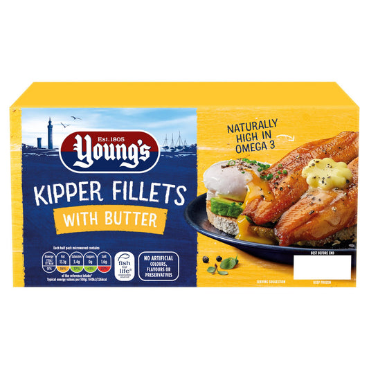 Youngs Kipper Fillets With Butter 170G ยังส์ คิปเปอร์ ฟิลเล พร้อมเนย 170 กรัม