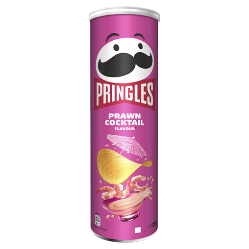 Pringles Prawn Cocktail Flavour 165g พริงเกิลส์ มันฝรั่งทอดกรอบ รสค็อกเทลกุ้ง 165g