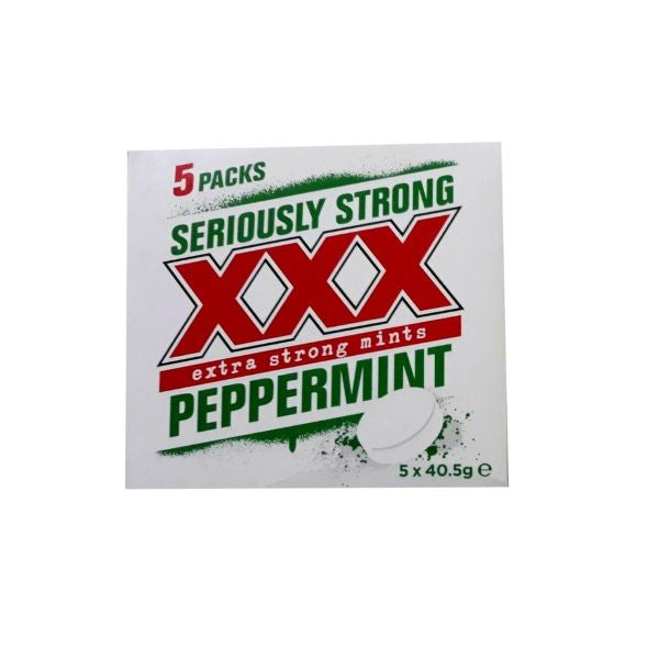 Seriously Strong XXX Extra Strong Peppermint 40.5g 5 Packs