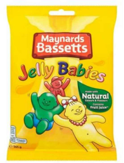 [Best Before 8-Sep-2024]Maynards Bassetts Jelly Babies Bag 165g เมย์นาร์ด บาสเซตต์ เยลลี่ เบบี้ แบบถุง 165กรัม