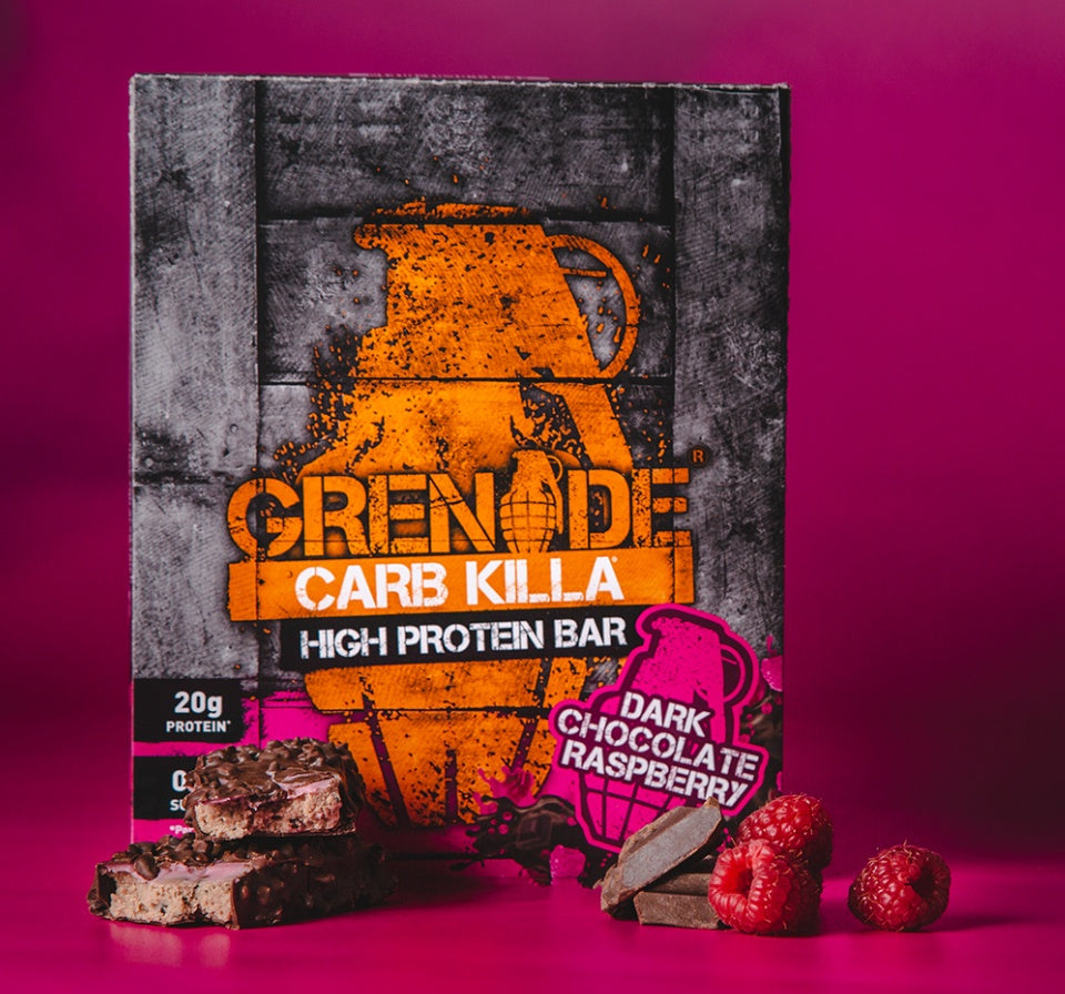 Grenade High Protein Bar Dark Chocolate Raspberry 60g