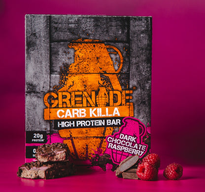Grenade High Protein Bar Dark Chocolate Raspberry 60g