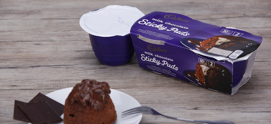 Cadbury Milk Chocolate Sticky Puds 2x95g