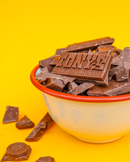 Tony Chocolonely Milk Chocolate bar 180g.