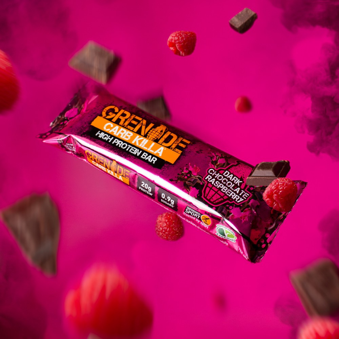 Grenade High Protein Bar Dark Chocolate Raspberry 60g