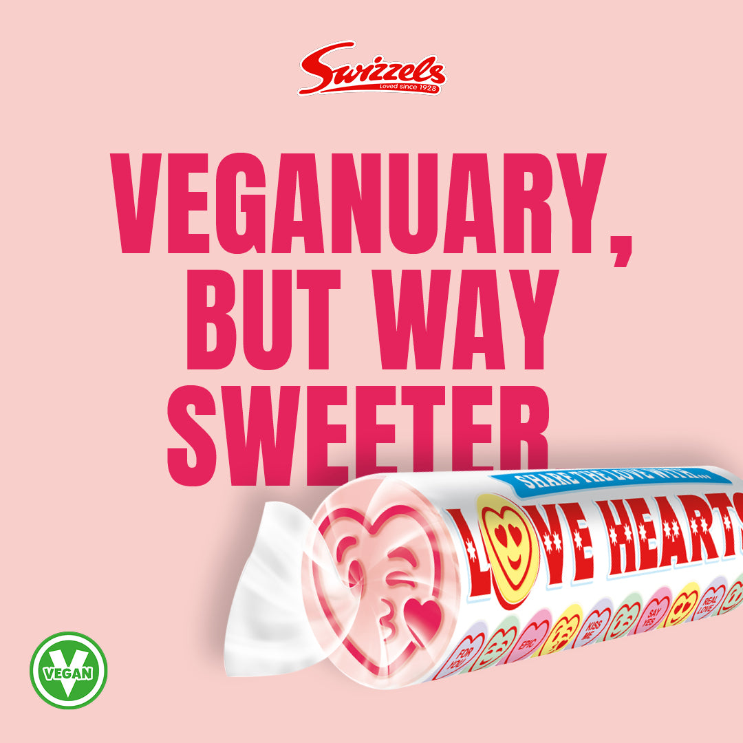 Swizzels Kind Hearts Fruit Flavour Fizzy Sweets 127g สวิซเซิล ลูกอมรสผลไม้ 127กรัม