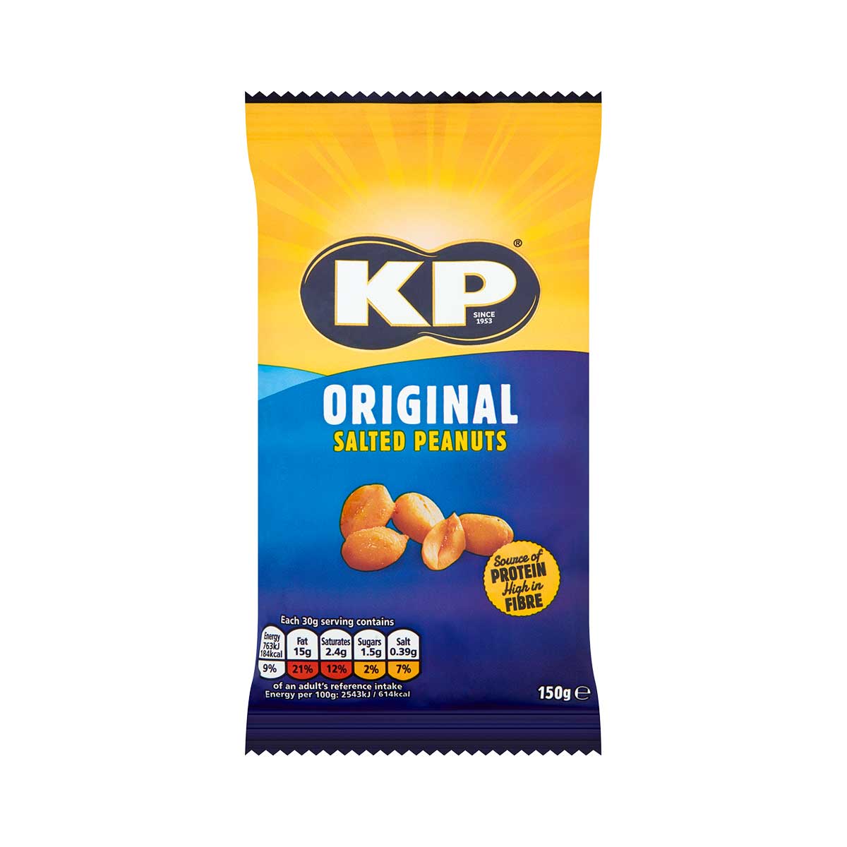 KP Original Salted Peanut 150g  เคพี ถั่วลิสงอบเกลือ 150กรัม KP Original Salted Peanut 150g  เคพี ถั่วลิสงอบเกลือ 150กรัม