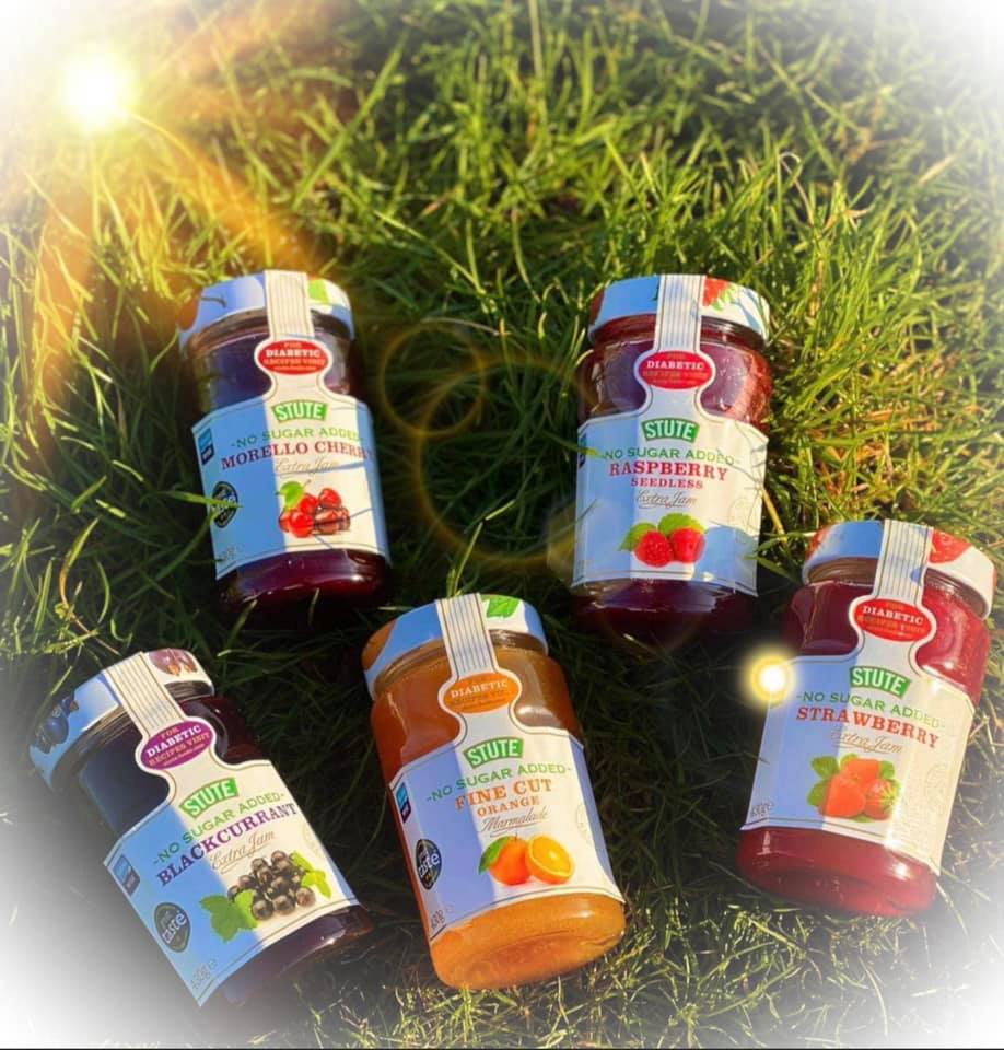 Stute No Sugar Added Peach Jam 430g สตู แยมพีชไม่ใส่น้ำตาล 430 กรัม