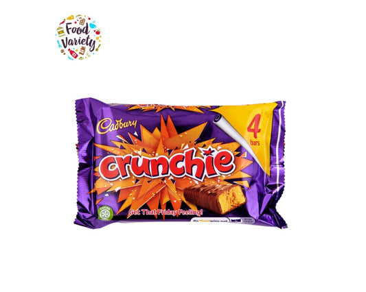 Cadbury Crunchie 4Bars 104.4g แคดเบอรี ครั้นชี่ แบบแพ็ค 4แท่ง 104.4กรัม