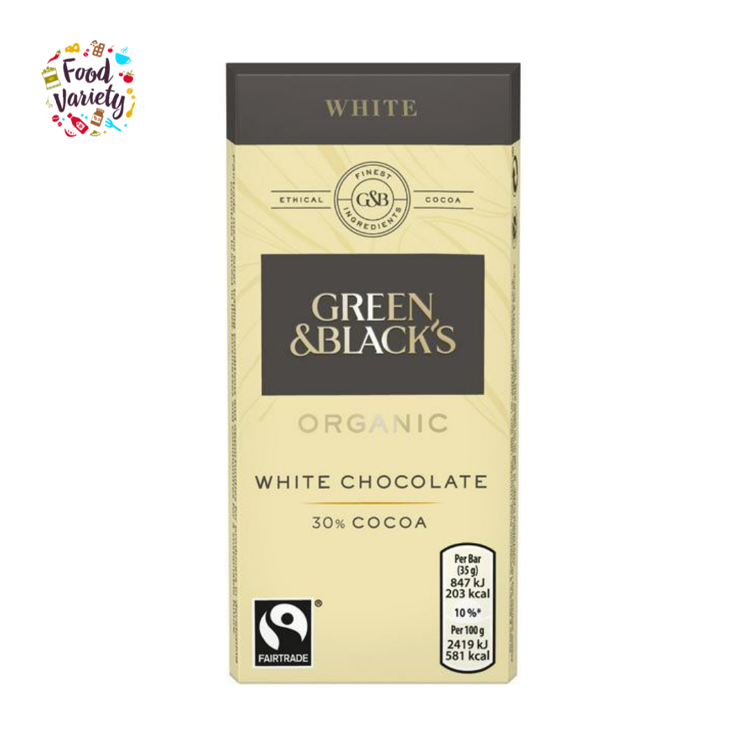 Green & Black's Organic White Chocolate 90g