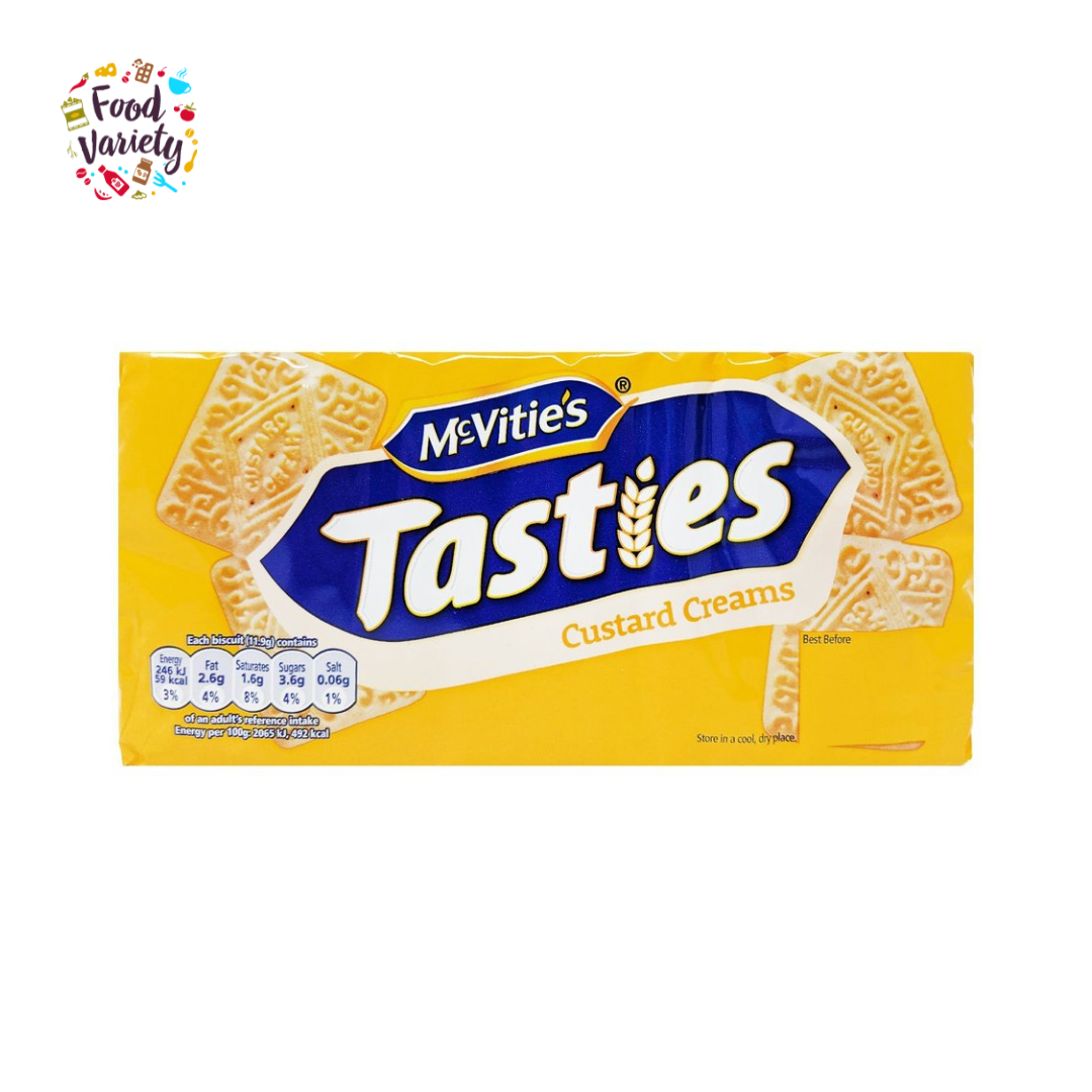 McVities Tasties Custard Creams 300g แมคไวตี้ส์ แทสตี้ คัสตาร์ดครีม 300กรัม