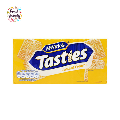 McVities Tasties Custard Creams 300g แมคไวตี้ส์ แทสตี้ คัสตาร์ดครีม 300กรัม