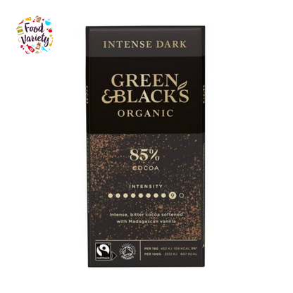 Green & Black's Organic Extra Dark Chocolate 85% Cocoa 90g