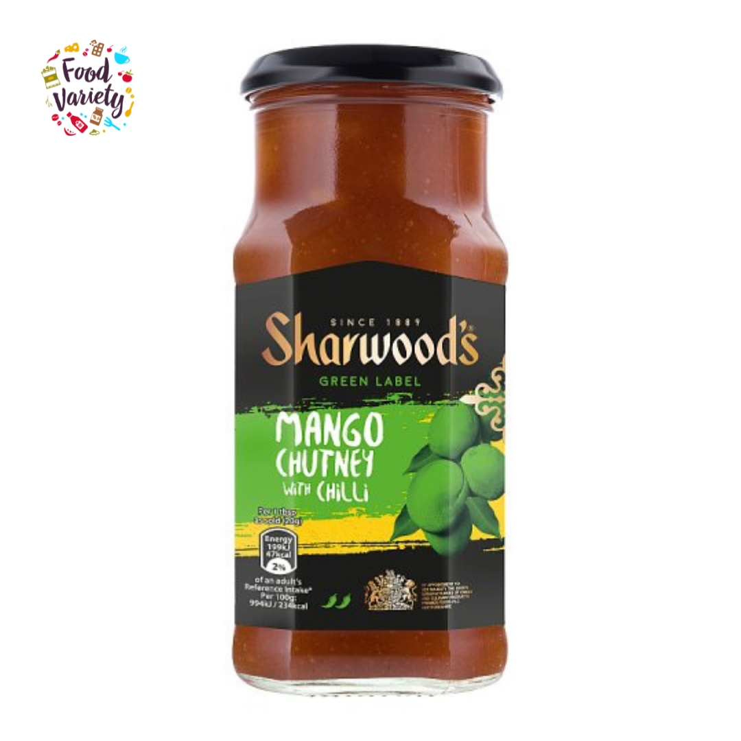 Sharwood's Mango Chutney with Chilli 360g ชัทนีย์ มะม่วงกับพริก