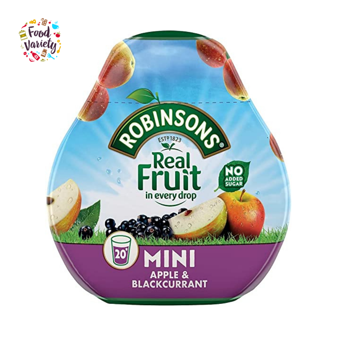 Robinsons Real Fruit Squash'd Apple & Blackcurrant 66ml โรบินสันส์ เรียลฟรุต สควอช เแอปเปิ้ลแอนด์แบล็คเคอแรนท์66มิลลิลิตร (Rebranded to mini)