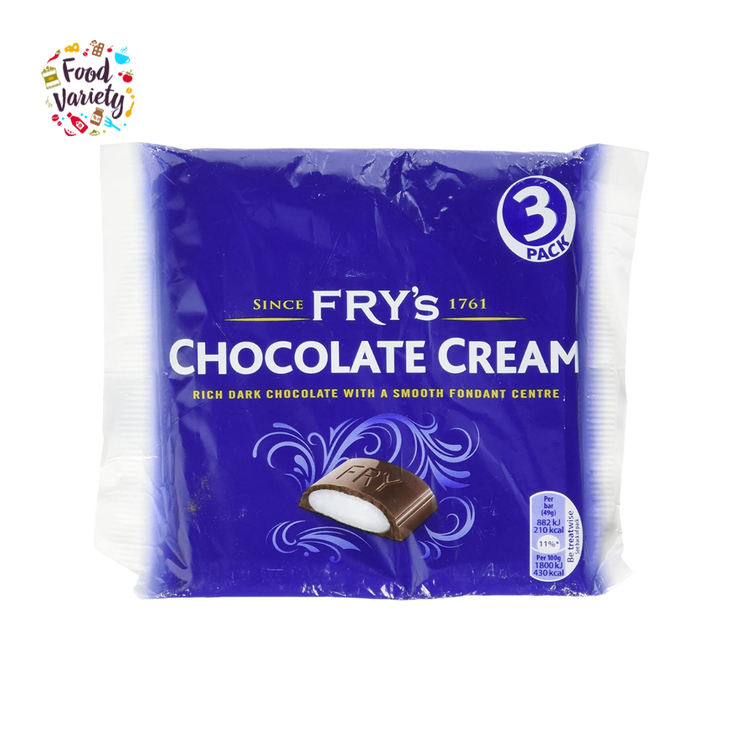 Fry's Chocolate Cream 3 Pack 147G ฟรายส์ ช็อกโกแลตครีม 3 แพ็ค 147G