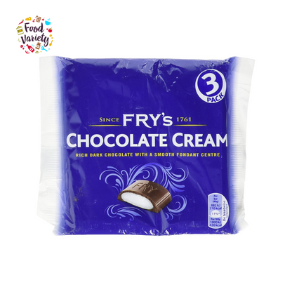 Fry's Chocolate Cream 3 Pack 147G ฟรายส์ ช็อกโกแลตครีม 3 แพ็ค 147G