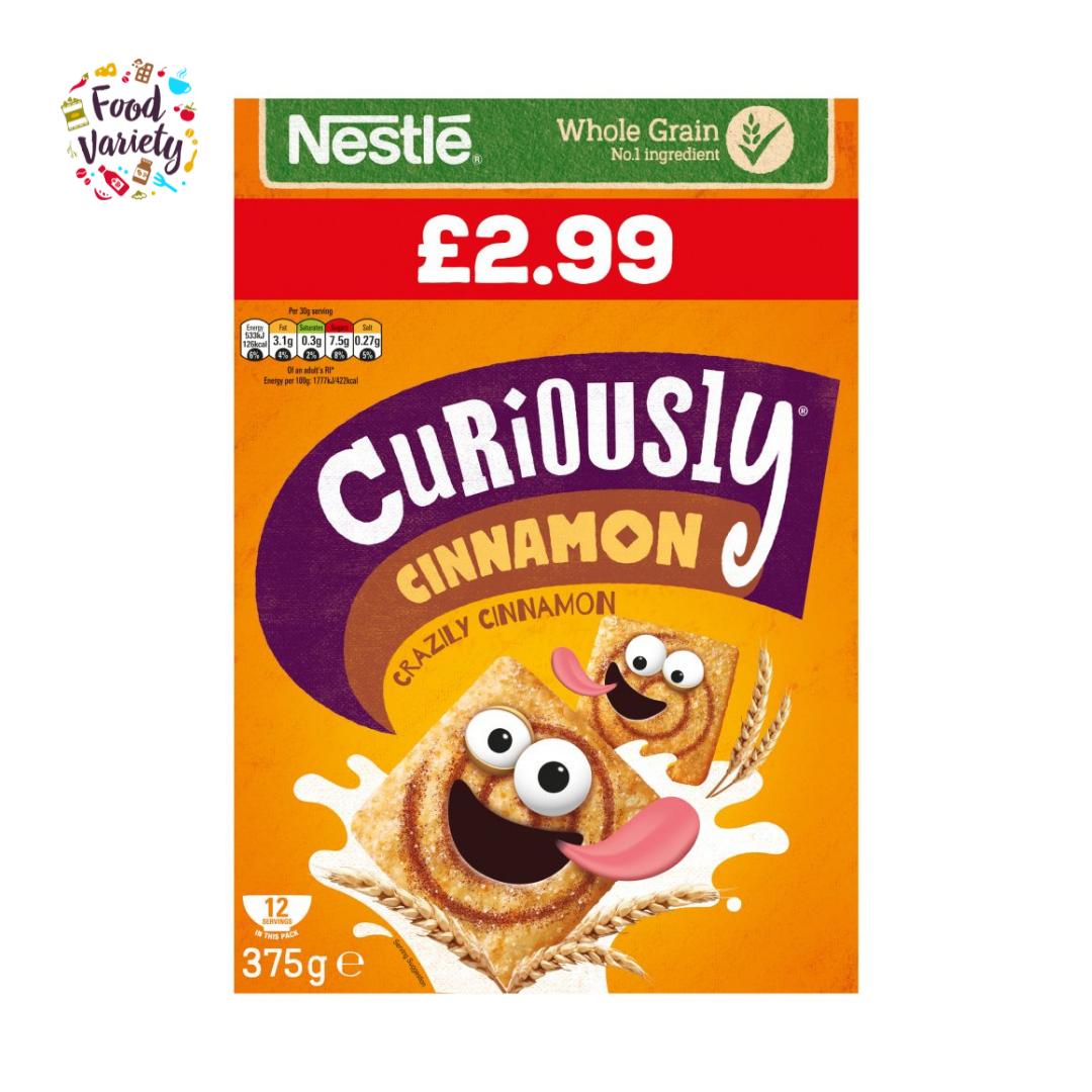 Nestle Curiously Cinnamon Cereal 375G  เนสท์เล่ ซีเรียล ซินนามอน 375กรัม