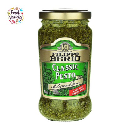 Filippo Berio Classic Pesto 190g ฟิลิปโป เบริโอ ซอสเพสโต้ผสมโหระพา 190กรัม