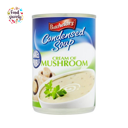 Batchelors Condensed Soup Cream Of Mushroom 295g แบ้ดเชอเลอร์สซุปครีมเห็ดข้น 295กรัม