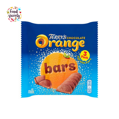 Terry's Chocolate Orange Bars 3 Pack 105G เทอร์รี่ส์ ช็อกโกแลตแท่งรสส้ม  3 แพ็ค 105G