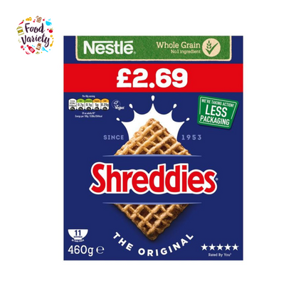 [Bestbefore-31-Dec-2024] Nestle Shreddies Original Cereal 460g เนสท์เล่ ซีเรียลเชร็ดดี้ส์ ออริจินอล 460กรัม