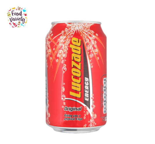 Lucozade Energy Original 330ml ลูโคซเซดเอนเนอจี้ออริจินอล แบบกระป๋อง 330มิลลิลิตร